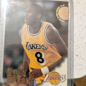 Kobe Bryant rookie card and highschool card